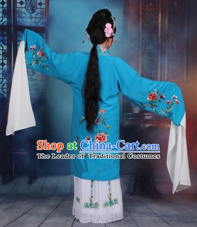 Traditional China Beijing Opera Niche Costume Gifted Scholar Embroidered Robe and Hat Ancient Chinese Peking Opera Embroidery Clothing