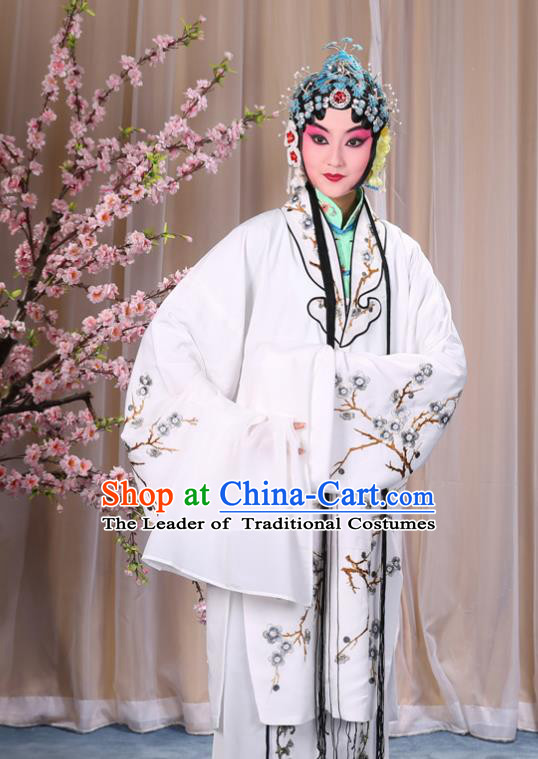 Traditional China Beijing Opera Niche Costume Gifted Scholar Embroidered Robe and Headwear Ancient Chinese Peking Opera Embroidery Clothing