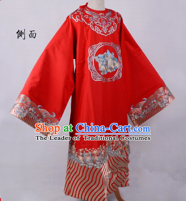 Traditional China Beijing Opera Niche Costume Gifted Scholar Embroidered Robe and Headwear Ancient Chinese Peking Opera Embroidery Clothing