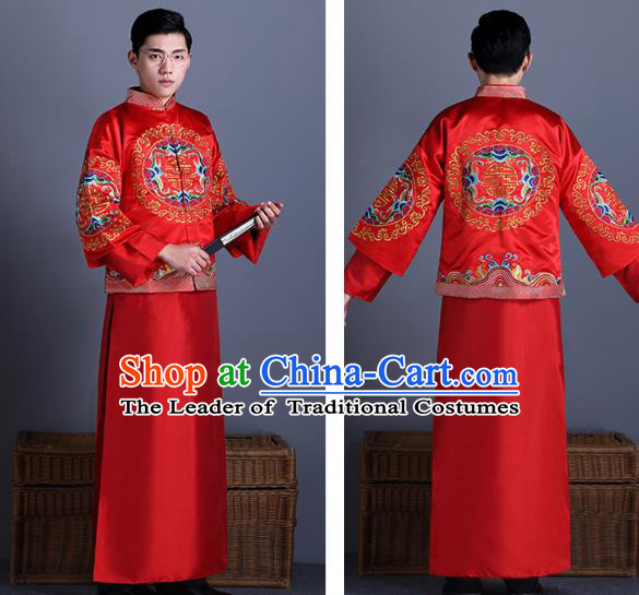 Traditional Chinese Wedding Costumes Traditional Xiuhe Suits Wedding Bride Dress Ancient Chinese bridal hair Accessory Headwear