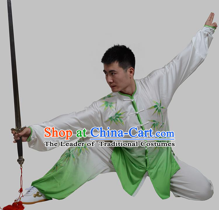 Top Kung Fu Costume Martial Arts Kung Fu Training Uniform Gongfu Shaolin Wushu Clothing for Men Women Adults Children