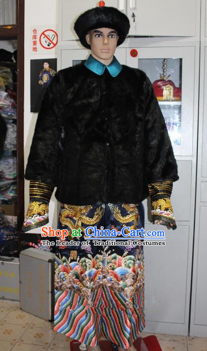 Top Grade Professional Beijing Opera Manchu Niche Costume Gifted Scholar Embroidered Robe, Traditional Ancient Chinese Peking Opera Embroidery Clothing