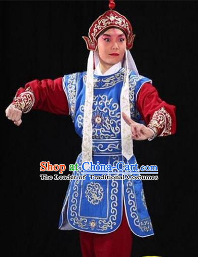 Traditional China Beijing Opera Niche Costume Gifted Scholar Embroidered Robe and Headwear Ancient Chinese Peking Opera Embroidery Clothing