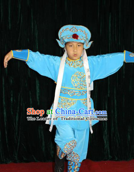 Traditional China Beijing Opera Costume Gifted Scholar Embroidered Robe and Hat Ancient Chinese Peking Opera Embroidery Clothing