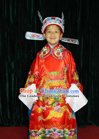 Traditional China Beijing Opera Costume Gifted Scholar Embroidered Robe and Hat Ancient Chinese Peking Opera Embroidery Clothing