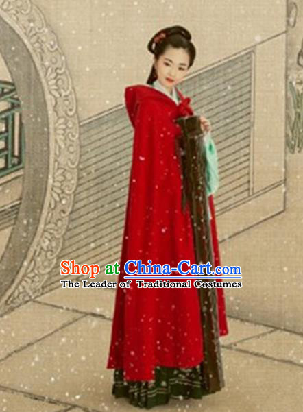 Traditional Chinese Hanfu Han Dynasty Costume Princess Cloak, Elegant Hanfu Clothing Chinese Ancient Palace Lady Mantle