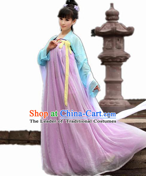 Traditional Chinese Tang Dynasty Imperial Concubine Costume, Elegant Hanfu Clothing Chinese Ancient Fairy Princess Dress Clothing for Women