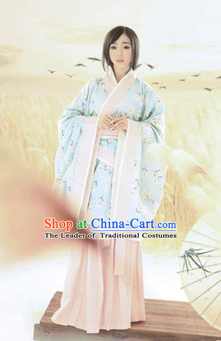 Traditional Ancient Chinese Imperial Concubine Costume, Elegant Hanfu Clothing Chinese Han Dynasty Imperial Consort Clothing for Women