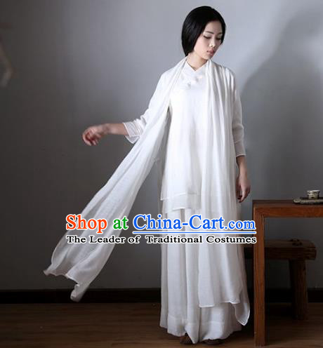 Traditional Ancient Chinese National Costume Cheongsam, Elegant Hanfu Clothing Chinese Embroidered Qipao Clothing for Women