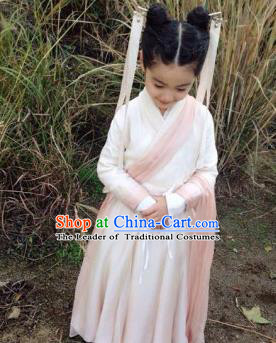 Traditional Asian Oriental Costumes China Costume Han Dynasty Hanfu Princess Fairy Dress for Kids