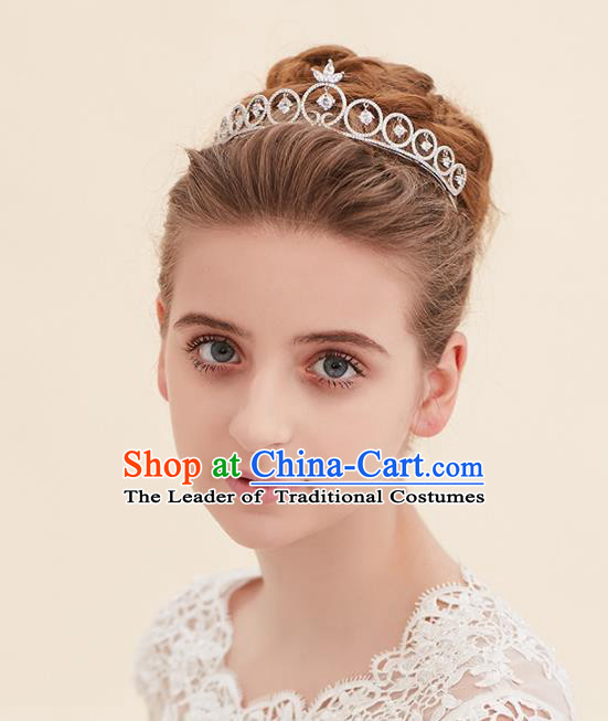 Top Grade Handmade Classical Hair Accessories Baroque Style Princess Crystal Royal Crown Hair Clasp Headwear for Women