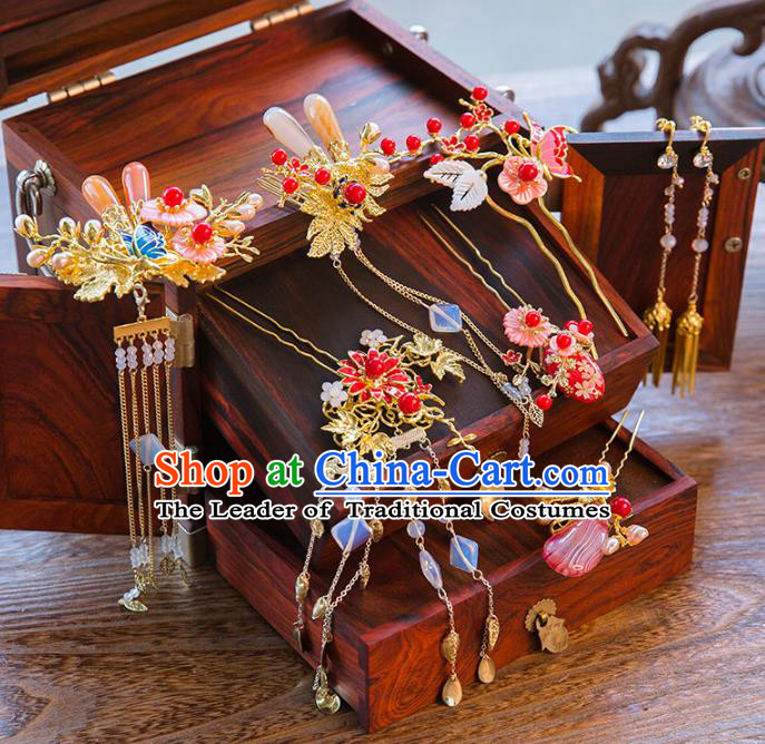 Chinese Hair Jewelry Accessories Hairpins Headwear Headdress Hair Crown for Women