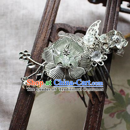 Chinese Handmade Classical Accessories Bride Tassel Hairpin, China Xiuhe Suit Hair Comb for Women