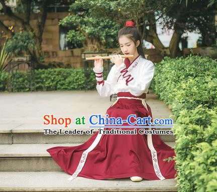 Ancient Chinese Costume hanfu Chinese Style Wedding Dress Tang Dynasty princess Clothing