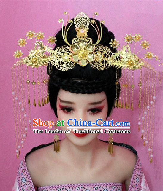 Traditional Handmade Chinese Hair Accessories Palace Lady Empress Headwear, Hanfu Imperial Concubine Tassel Step Shake Hairpins for Women