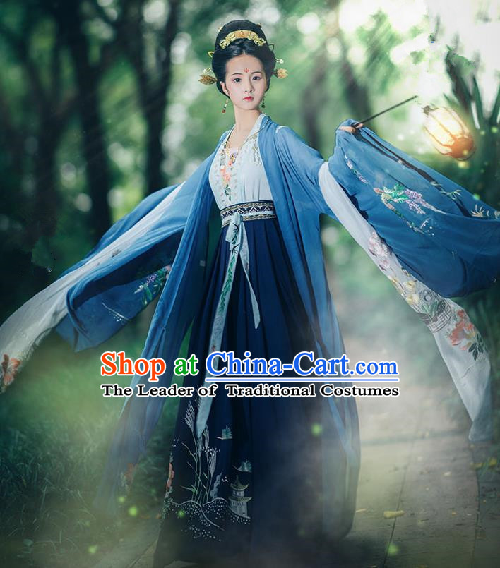 Ancient Chinese Costume hanfu Chinese Wedding Dress Tang Dynasty princess Clothing