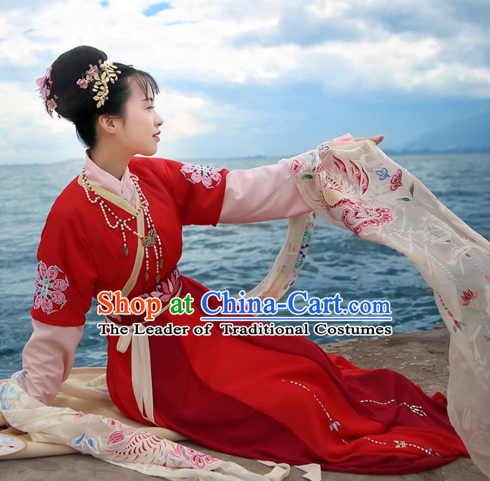 Ancient Chinese Costume hanfu Chinese Wedding Dress Tang Dynasty princess Clothing