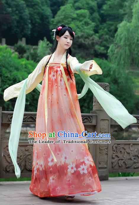 Ancient Chinese Costume hanfu Chinese Wedding Dress Tang Dynasty princess Clothing