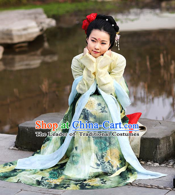 Ancient Chinese Costume hanfu Chinese Wedding Dress Tang Dynasty princess Clothing