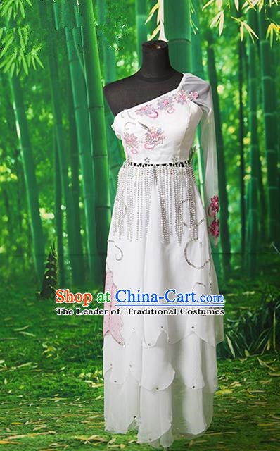 Traditional Ancient Chinese Palace Lady Dance Costume, Asian Chinese Tang Dynasty Fairy Dress Clothing for Women
