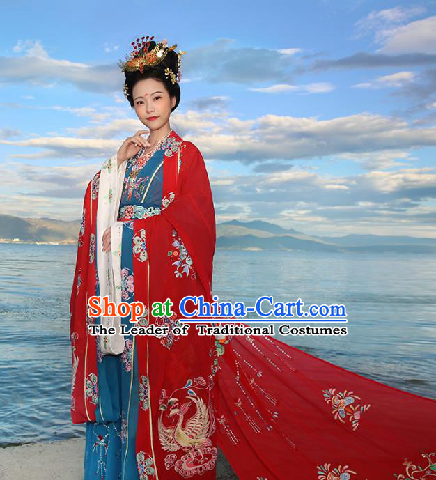 Ancient Chinese Costume hanfu Chinese Wedding Dress Tang Dynasty princess Clothing