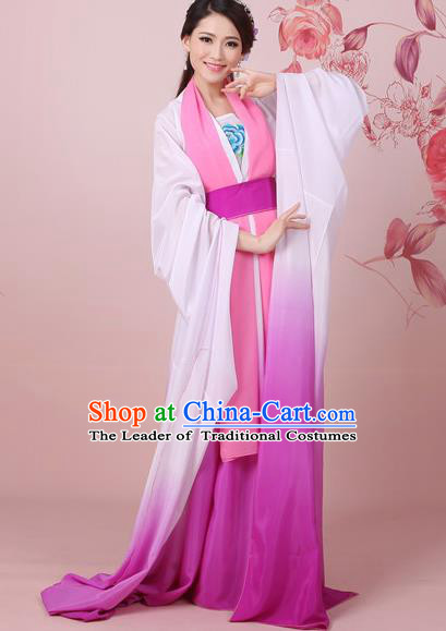 Traditional Ancient Chinese Tang Dynasty Princess Costume, Elegant Hanfu Clothing Chinese Palace Lady Embroidered Dress Clothing for Women