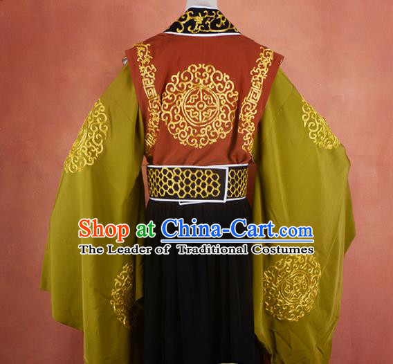 Traditional China Beijing Opera Niche Costume Gifted Scholar Embroidered Robe and Headwear Ancient Chinese Peking Opera Embroidery Clothing