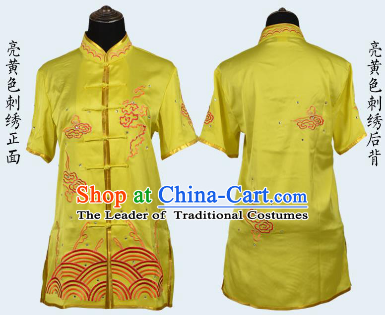 Top Kung Fu Costume Martial Arts Kung Fu Training Uniform Gongfu Shaolin Wushu Clothing for Men Women Adults Children