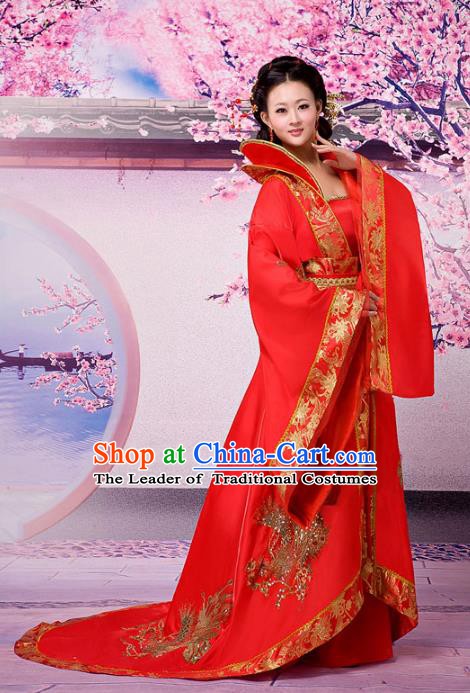 Traditional Ancient Chinese Costume Chinese Style Wedding Dress Ancient Tang Dynasty hanfu princess Clothing