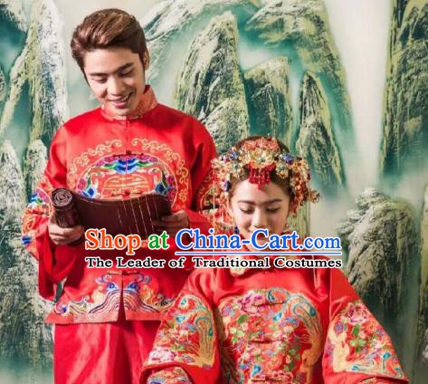 Traditional Ancient Chinese Costume Chinese Style Wedding Dress Ancient Tang Dynasty hanfu princess Clothing