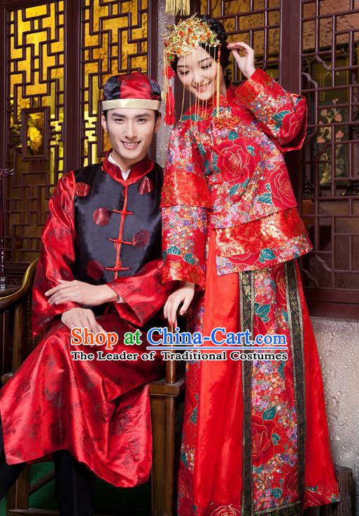 Traditional Ancient Chinese Costume Chinese Style Wedding Dress Ancient Tang Dynasty hanfu princess Clothing