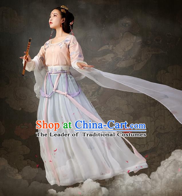 Traditional Ancient Chinese Costume Chinese Style Wedding Dress Ancient Tang Dynasty hanfu princess Clothing