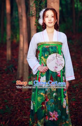 Traditional Chinese Ancient Princess Hanfu Costume Tang Dynasty Palace Lady Dress Clothing for Women