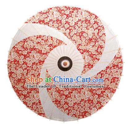 Asian China Dance Umbrella Stage Performance Umbrella Handmade Printing Oil-paper Umbrellas