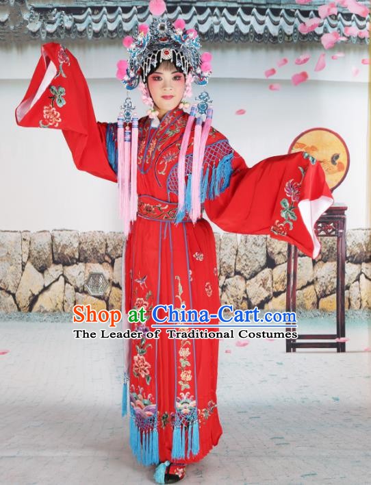 Traditional China Beijing Opera Costume Gifted Scholar Embroidered Robe and Hat Ancient Chinese Peking Opera Embroidery Clothing