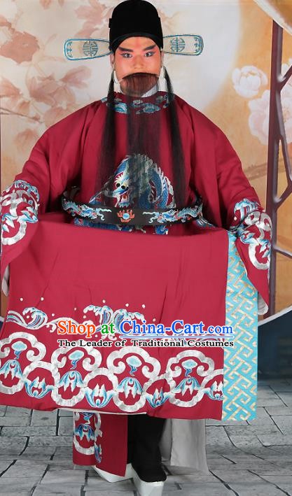 Traditional China Beijing Opera Costume Gifted Scholar Embroidered Robe and Hat Ancient Chinese Peking Opera Embroidery Clothing