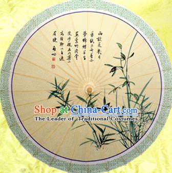 Handmade China Traditional Dance Painting Orchid Butterfly Umbrella Oil-paper Umbrella Stage Performance Props Umbrellas