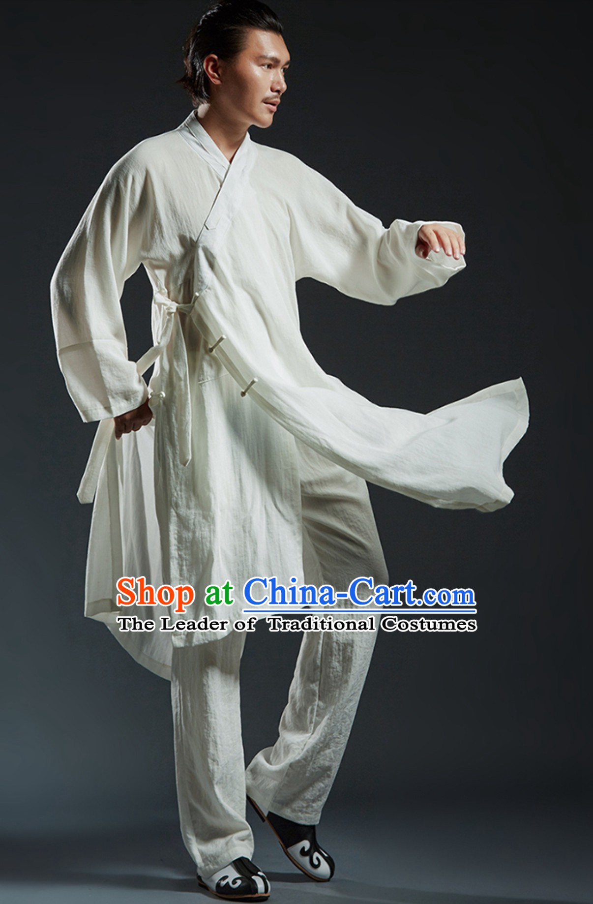 Chinese Classical Tai Chi Wushu Martial Arts Uniform Clothing Complete Set for Men Women Kids