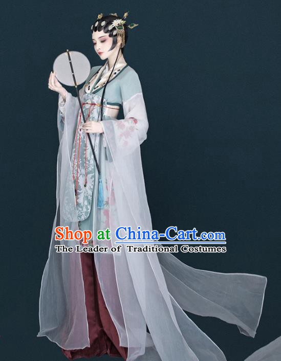 Asian Chinese Ancient Beijing Opera Palace Princess Clothing and Headpiece Complete Set