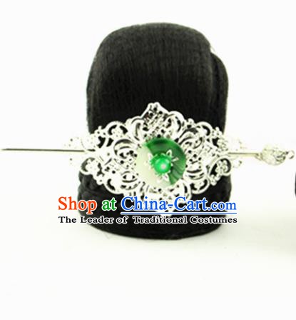 Asian Chinese Handmade Classical Hair Accessories Palace Lady Wig Sheath and Hairpins for Women