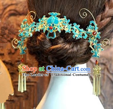 Chinese Handmade Classical Hairpins Hair Accessories Ancient Bride Step Shake Complete Set for Women