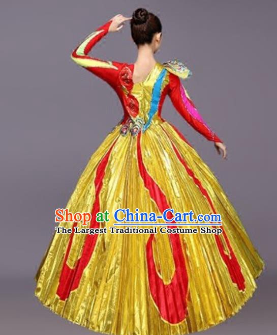 Traditional Chinese Fan Dance Folk Dance Costume Classical Yangko Dance Classical Dance Dress