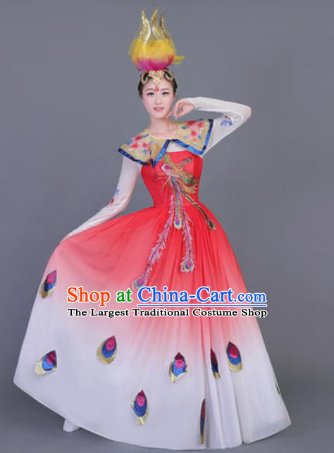Traditional Chinese Fan Dance Folk Dance Costume Classical Yangko Dance Classical Dance Dress