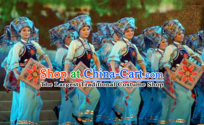 Traditional Chinese Fan Dance Folk Dance Costume Classical Yangko Dance Classical Dance Dress