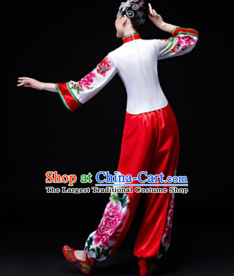 Traditional Chinese Fan Dance Folk Dance Costume Classical Yangko Dance Classical Dance Dress