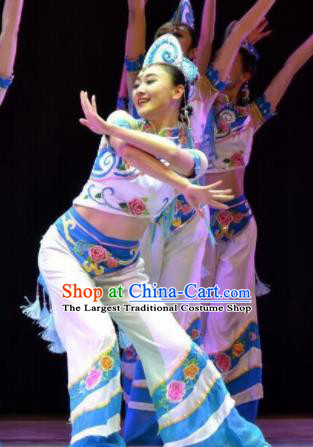 Chinese Traditional Folk Dance Costume Classical Dance Clothing for Women