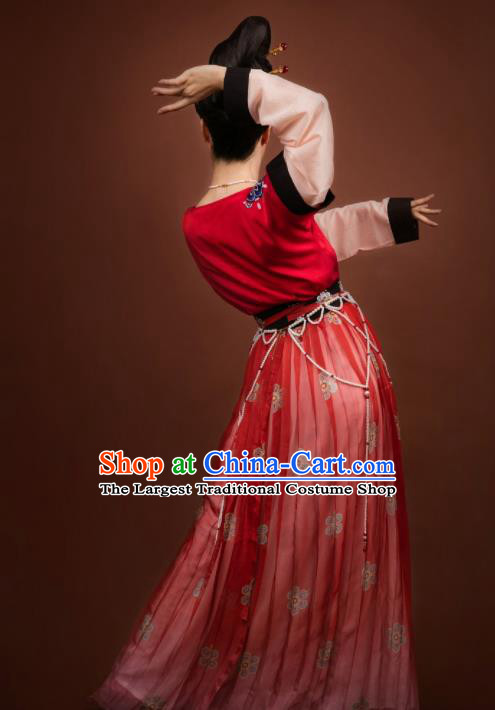 Chinese Ancient Palace Lady Hanfu Han Dynasty Imperial Concubine Queen Embroidered Historical Costumes