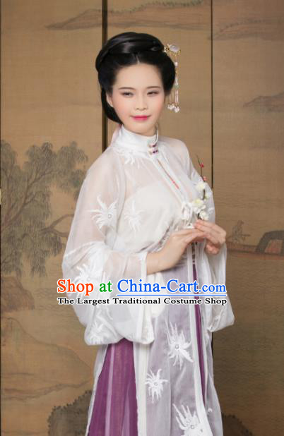 Chinese Ancient Palace Lady Hanfu Han Dynasty Imperial Concubine Queen Embroidered Historical Costumes