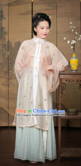 Traditional Chinese Ming Dynasty Nobility Lady Hanfu Dress Ancient Countess Costumes for Women