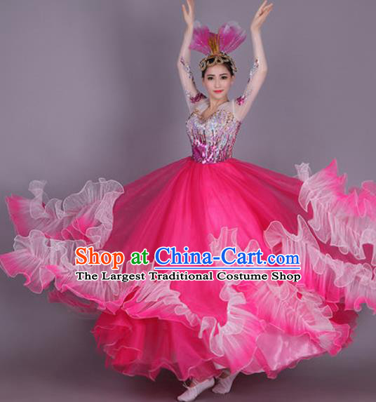 Professional Modern Dance Dress Opening Dance Stage Performance Chorus Costume for Women